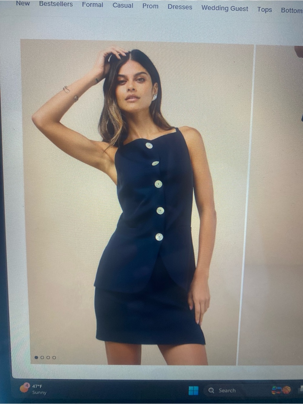 Navy work top - Picture 3 of 3